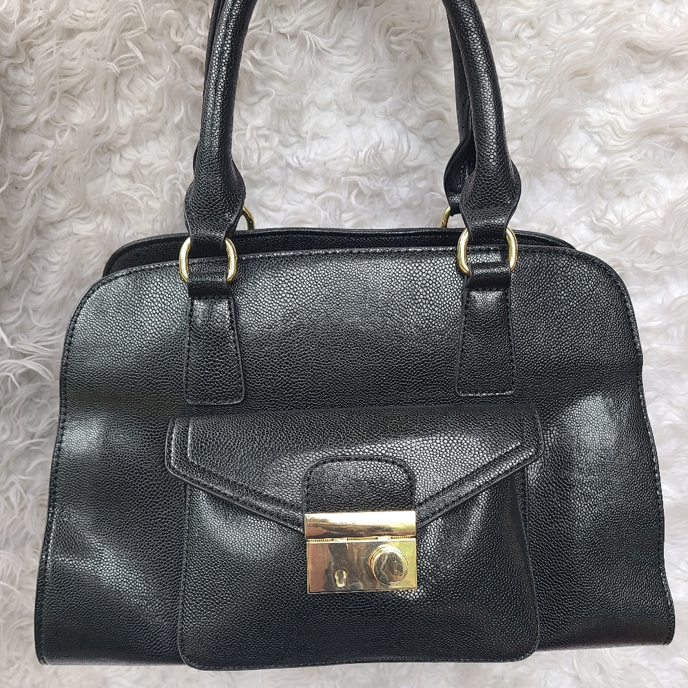 Authentic Versace 1969 Abbigliamento Black Tote Handbag-Excellent Condition